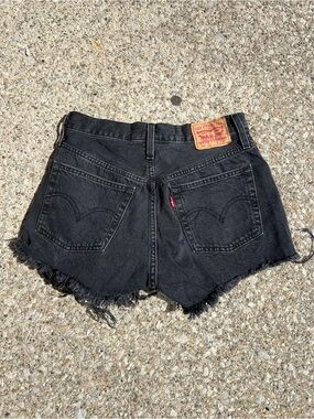 Levis Black Denim Shorts